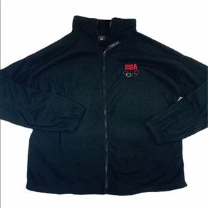 Official US Olympics Jacket Zip Up Team USA Fleece